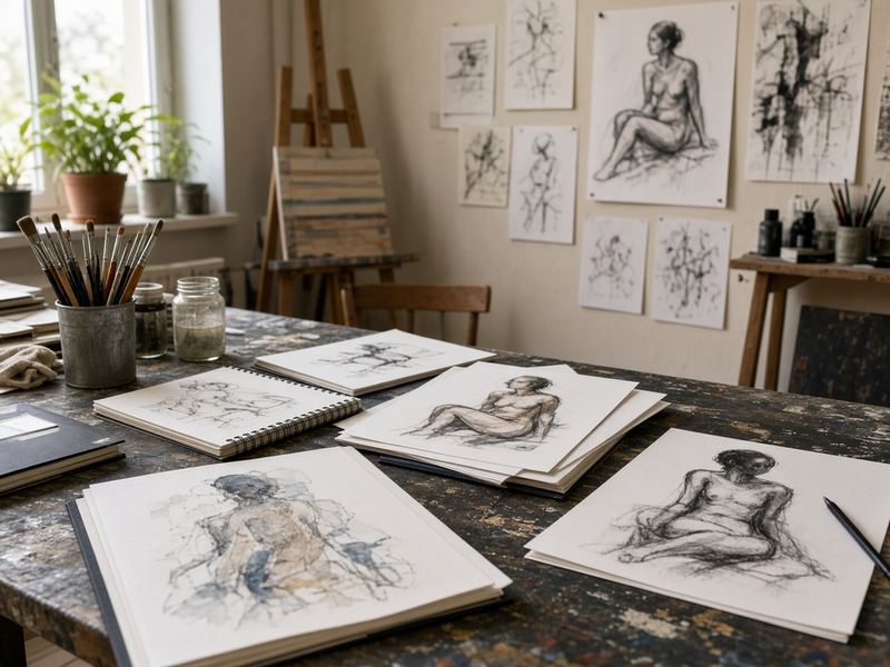 Portfolio review at Ritraunner House